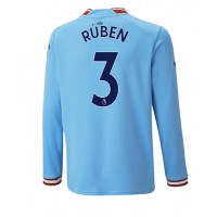 Manchester City Ruben Dias #3 Hjemmebanetrøje 2022-23 Langærmet